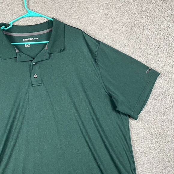 Reebok Golf Polo Shirt Men's 4XL Green Performance Short Sleeve - Picture 3 of 9